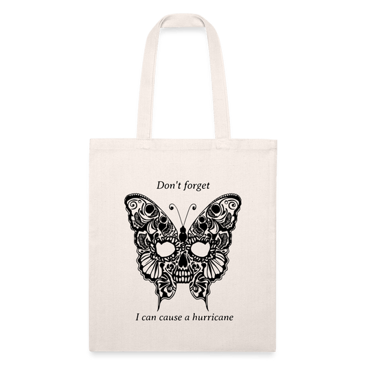 Butterly Hurricane -- Recycled Tote Bag - natural