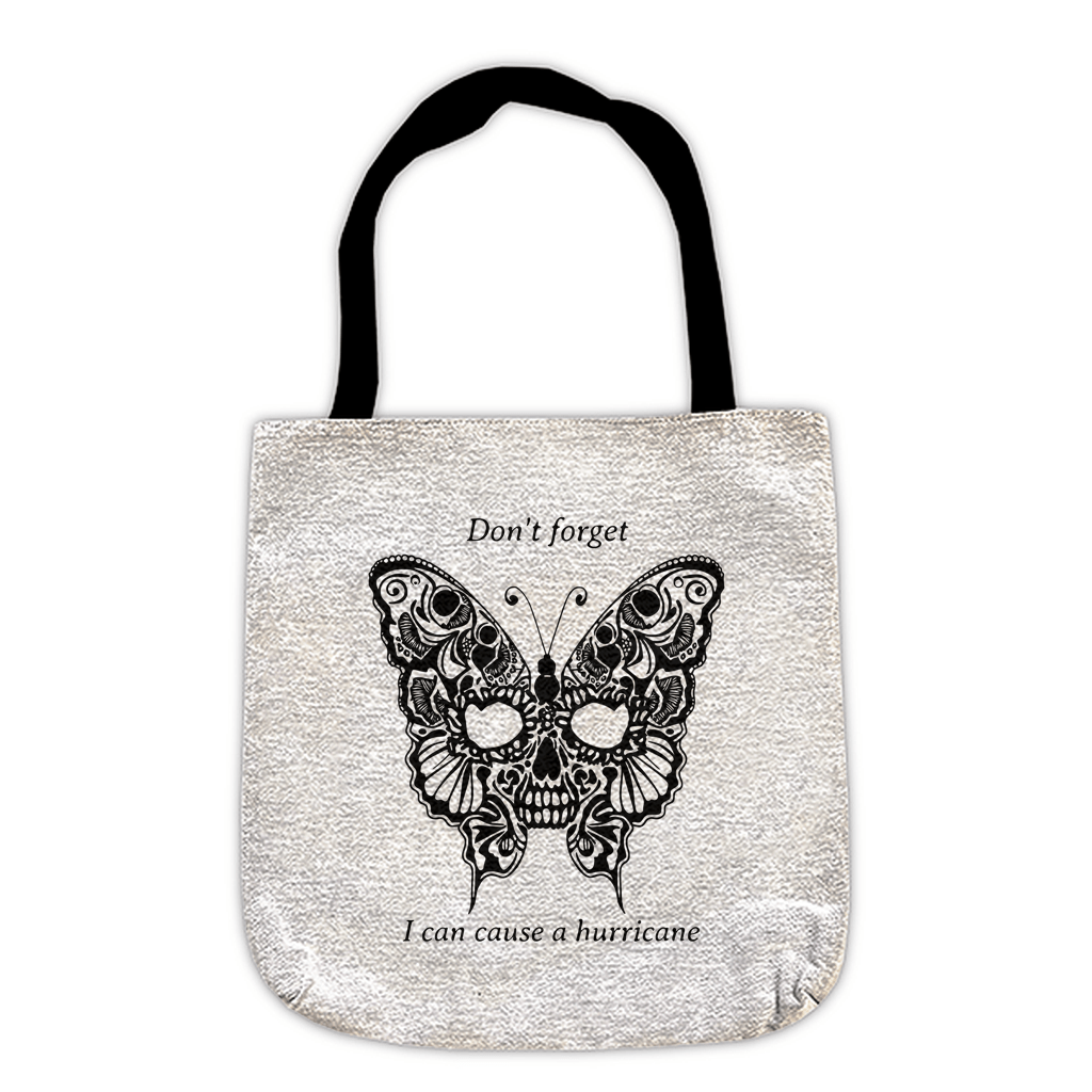 Woven Recycled Tote Bag_Angry Butterfly_17x18in